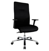 B&uuml;rodrehstuhl Big Star 20, schwarz / silber, mit verstellbaren Armlehnen, bis 150kg, ohne Kopfst&uuml;tze