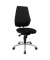 B&uuml;rodrehstuhl Alustar Basic, schwarz / silber, bis 110kg, ohne Kopfst&uuml;tze