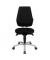 B&uuml;rodrehstuhl Alustar Basic, schwarz / silber, bis 110kg, ohne Kopfst&uuml;tze