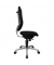 B&uuml;rodrehstuhl Alustar Basic, schwarz / silber, bis 110kg, ohne Kopfst&uuml;tze