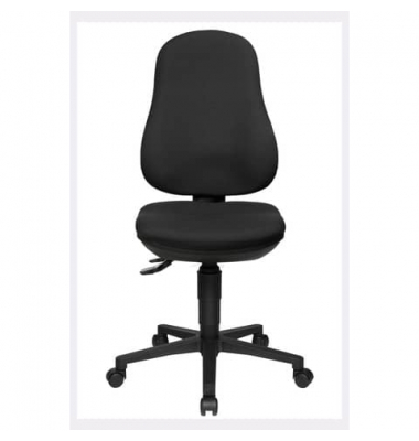 B&uuml;rodrehstuhl Point 70, schwarz / schwarz, bis 110kg, ohne Kopfst&uuml;tze