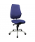B&uuml;rodrehstuhl Alustar Basic, blau / silber, bis 110kg, ohne Kopfst&uuml;tze