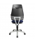 B&uuml;rodrehstuhl Alustar Basic, blau / silber, bis 110kg, ohne Kopfst&uuml;tze