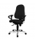 B&uuml;rodrehstuhl Sitness 10, schwarz / silber, mit Armlehnen, bis 110kg, ohne Kopfst&uuml;tze