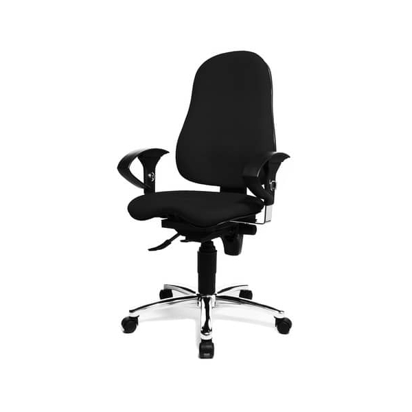 4014296648446 - Bürodrehstuhl Sitness 10 schwarz mit Armlehnen bis 110kg 4014296648446 Topstar