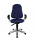 Bürodrehstuhl Sitness 10, blau, mit Armlehnen, bis 110kg