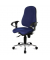 Bürodrehstuhl Sitness 10, blau, mit Armlehnen, bis 110kg
