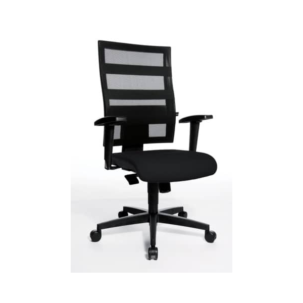 4014296670812 - Lüllmann - Topstar Bürodrehstuhl Bandscheiben Schreibtischstuhl Drehstuhl Bürostuhl schwarz mit Netzgewebe Rückenlehne 210240 - Schwarz 4014296670812 - Lüllmann - Topstar Bürodrehstuhl Bandscheiben Schreibtischstuhl Drehstuhl Bürostuhl schwarz mit Netzgewebe Rückenlehne 210240 - Schwarz