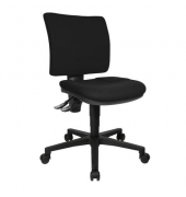 B&uuml;rodrehstuhl U50, schwarz / schwarz, bis 110kg, ohne Kopfst&uuml;tze
