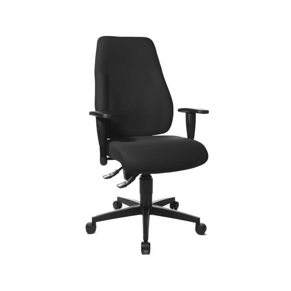 4014296686486 - Bürodrehstuhl Lady Sitness schwarz mit Armlehnen bis 110kg 4014296686486 Topstar
