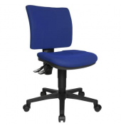 B&uuml;rodrehstuhl U50, blau / schwarz, bis 110kg, ohne Kopfst&uuml;tze