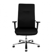 B&uuml;rodrehstuhl Big Star 20, schwarz / silber, mit verstellbaren Armlehnen, bis 150kg, ohne Kopfst&uuml;tze