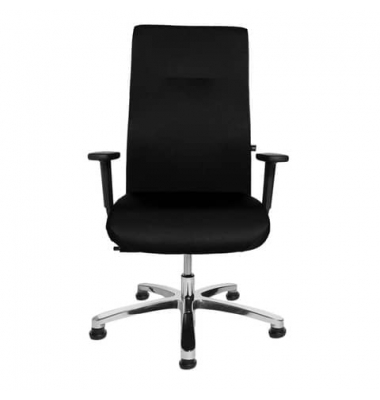 B&uuml;rodrehstuhl Big Star 20, schwarz / silber, mit verstellbaren Armlehnen, bis 150kg, ohne Kopfst&uuml;tze