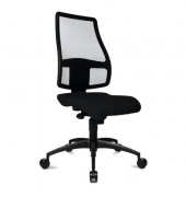 B&uuml;rodrehstuhl Syncro Net, schwarz / schwarz, bis 110kg, ohne Kopfst&uuml;tze