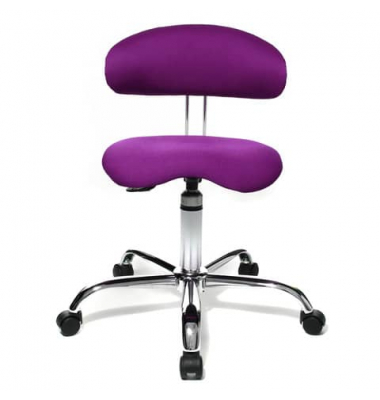 Hocker ST290T33H Sitness 40, lila, mit Rollen, höhenverstellbar, bis 110kg
