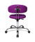 Hocker ST290T33H Sitness 40, lila, mit Rollen, höhenverstellbar, bis 110kg