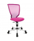 B&uuml;rodrehstuhl Titan Junior, pink / silber, bis 60kg, ohne Kopfst&uuml;tze