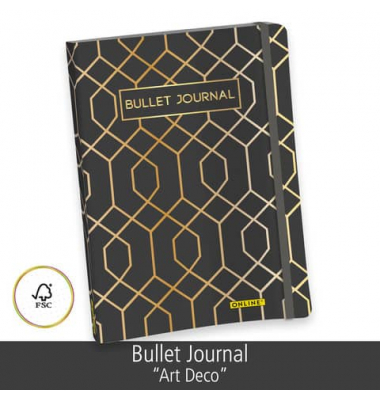 Notizbuch 02245, Bullet Journal, schwarz, A5, punktkariert, 90g, 96 Blatt / 192 Seiten