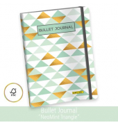 Notizbuch 02246, Bullet Journal, gr&uuml;n, A5, punktkariert, 90g, 96 Blatt / 192 Seiten
