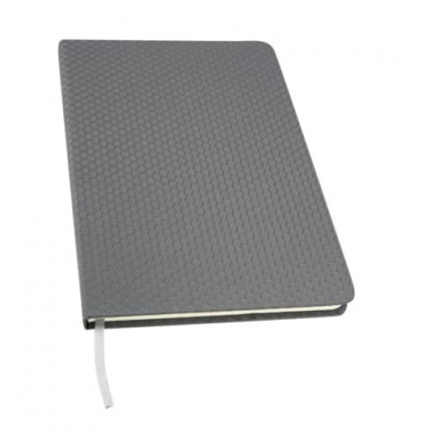 Notizbuch 02276/6, Be.Safe, grau, A5, punktkariert, 80g, 96 Blatt / 192 Seiten