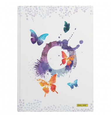 Notizbuch 07729/6, weiß, A5, punktkariert, 80g, 96 Blatt / 192 Seiten