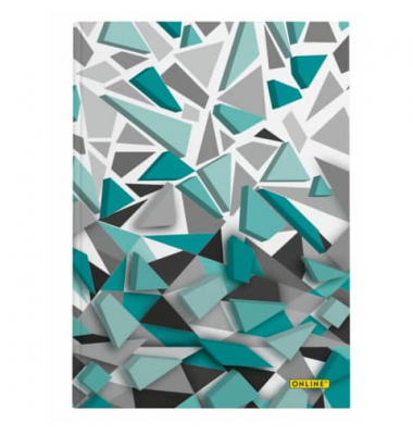 Notizbuch 07903/6, Fresh 3D, blau, A5, punktkariert, 80g, 96 Blatt / 192 Seiten