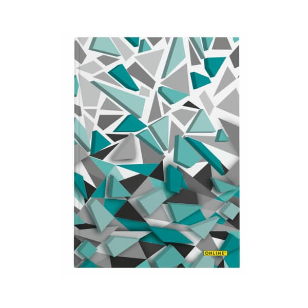 6 Stück Online Notizbuch 07903/6, Fresh 3D, blau, A5, punktkariert, 80g, 96 Blatt / 192 Seiten 4014421079039 Online