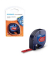 LetraTag Schriftband S0721680 12mm x 4m schwarz/rot laminiert selbstklebend