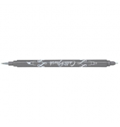 Faserschreiber Calli Brush grey