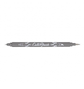 Faserschreiber Calli Brush silver metall