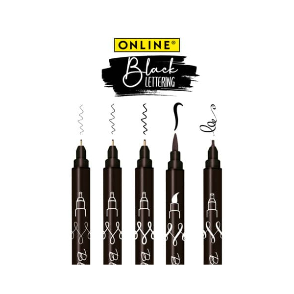 4014421191144 - Online Fineliner Pinselstifte Schwarze Beschriftung 19114 Schwarz 4014421191144 - Online Fineliner Pinselstifte Schwarze Beschriftung 19114 Schwarz
