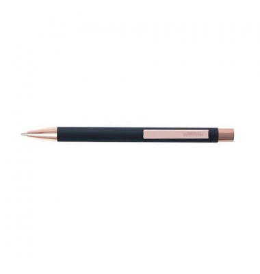 Kugelschreiber Soft Metall 21732/3D, schwarz, M, nachf&uuml;llbar