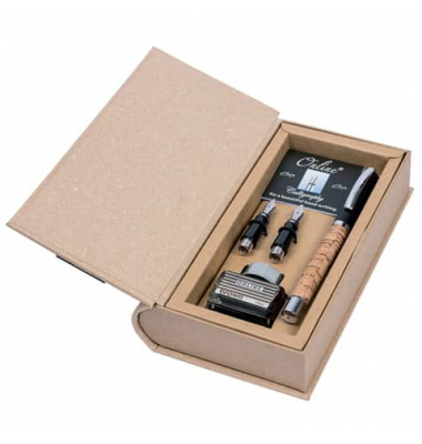 36781 Calligraphieset Vision Cork mit Tintenglas