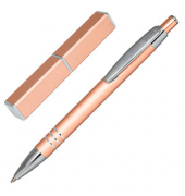 Kugelschreiber Rosegold 43028, schwarz, M, nachf&uuml;llbar