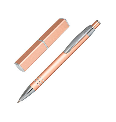 Kugelschreiber Rosegold 43028, schwarz, M, nachf&uuml;llbar