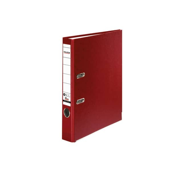 4014481085087 - Ordner Recycolor 11286382 A4 50mm schmal Karton vollfarbig bordeaux 4014481085087 FALKEN
