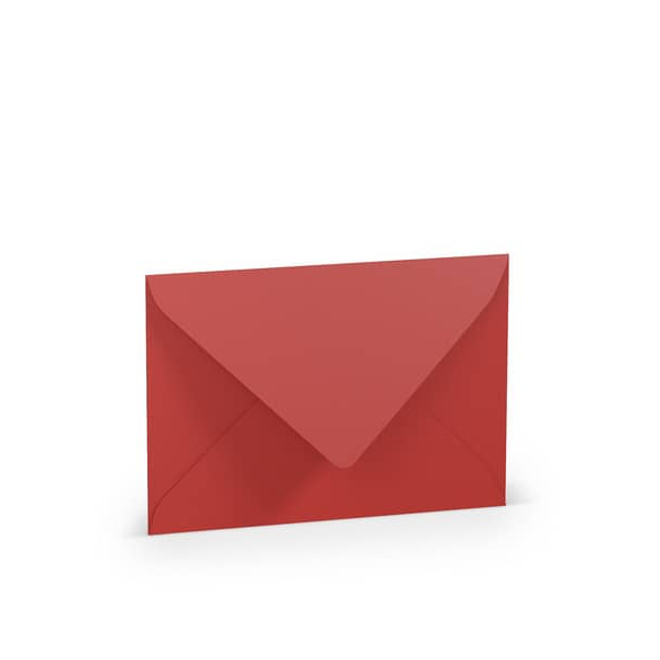 50 Stück Rössler Designbriefumschlag Paperado 164005126, C6, nassklebend, 100g, tomate gerippt 4014969099544 Rössler