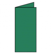 Blanko-Gru&szlig;karten Faltkarte 16400397 DIN lang hoch doppelt 100mm x 210mm (BxH) 220g ohne tannengr&uuml;n