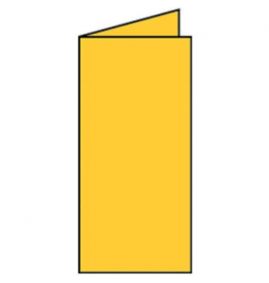 Blanko-Grußkarten Faltkarte 16400343 DIN lang hoch doppelt 100mm x 210mm (BxH) 220g ocker