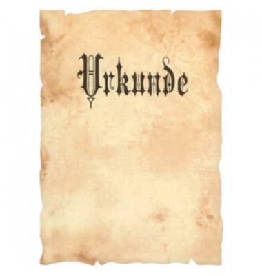Motivpapier 1643270800, Schriftzug Urkunde, A4, 170g