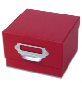 Fotobox 1325452360, mit Deckel, au&szlig;en 167x125x152mm rot
