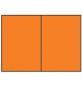 Blanko-Gru&szlig;karten Faltkarten planliegend 16407221 DIN B6  Hoch doppelt 24cm x 169mm (BxH) 240g planliegend orange