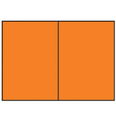 Briefkarte Faltkarten planliegend 16407221 DIN B6  Hoch doppelt 240mm x 169mm (BxH) 240g planliegend orange