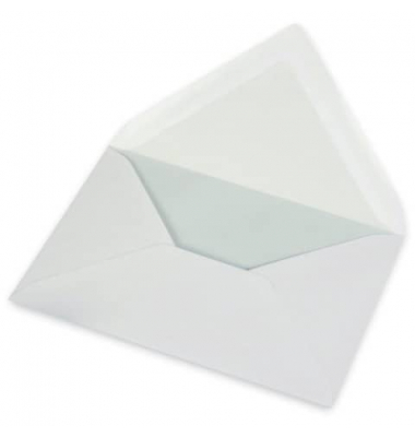 Briefumschlag 2031838001 C6 ohne Fenster nassklebend Edel Satin weiß