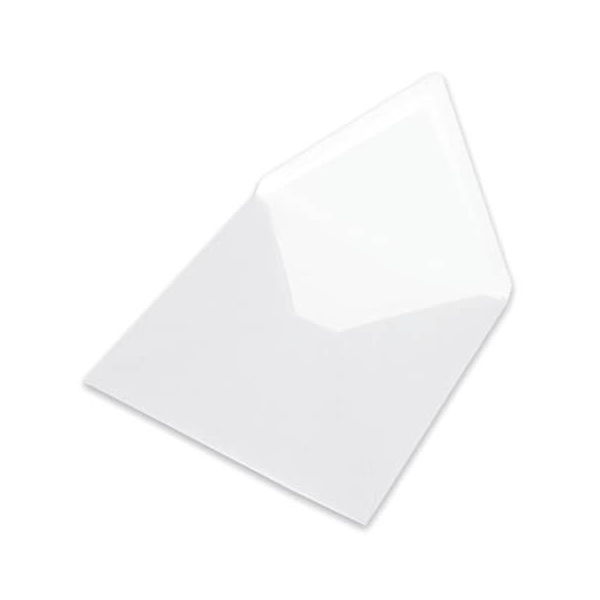 25 Stück Rössler Designbriefumschlag Paperado 164040302, quadratisch, nassklebend, 120g, marble white metallic 4014969557389 Rössler