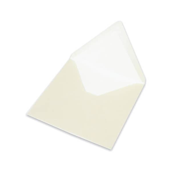 25 Stück Rössler Designbriefumschlag Paperado 164040303, quadratisch, nassklebend, 120g, candle light 4014969557396 Rössler
