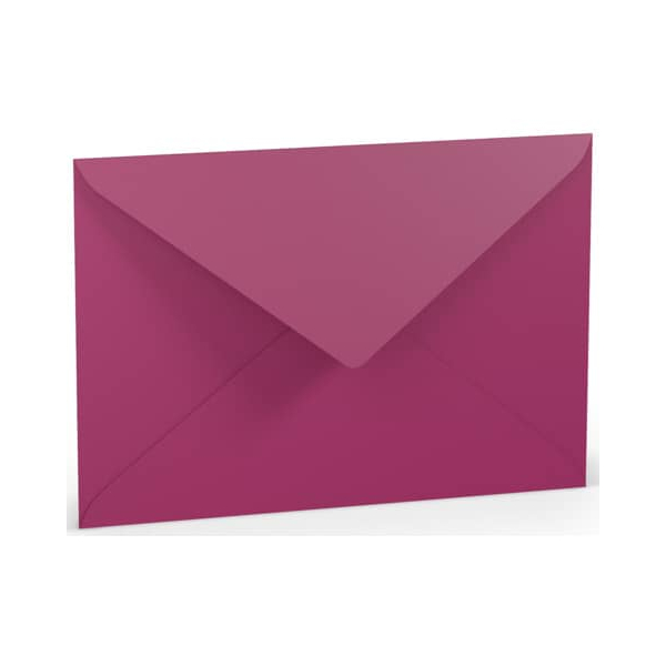 50 Stück Rössler Designbriefumschlag Paperado 16401146, C5, nassklebend, 100g, amarena gerippt 4014969597132 Rössler