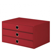 Schubladenbox Soho rot