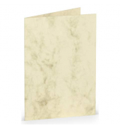 Blanko-Gru&szlig;karten 16400906 A7 148mm x 105mm (BxH) 220g chamois marmor