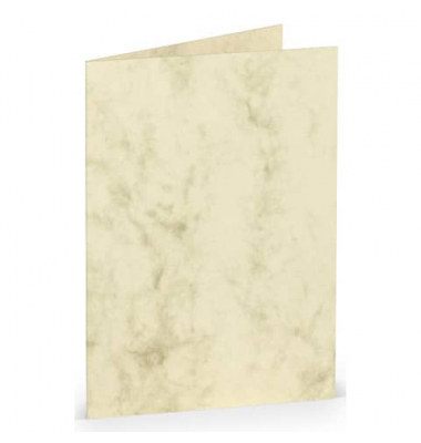 Blanko-Gru&szlig;karten 16400906 A7 148mm x 105mm (BxH) 220g ohne chamois marmor
